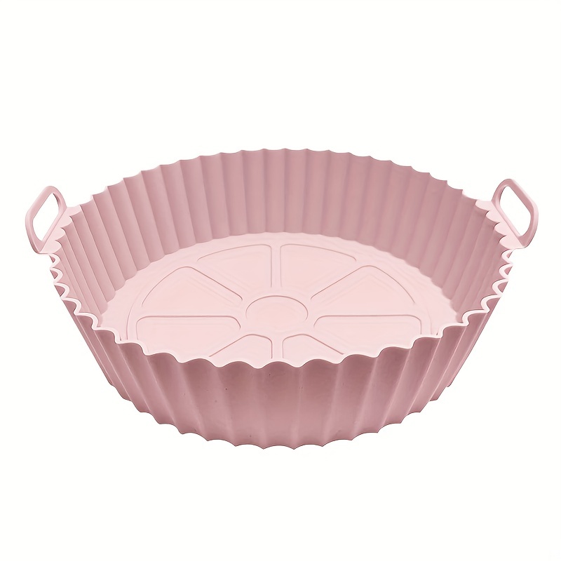 1/2pcs Air Fryer Silicone Pot; Reusable Air Fryer Liners; Silicone Air  Fryer Basket; Food Safe Air Fryer Accessories (Pink + Gray)