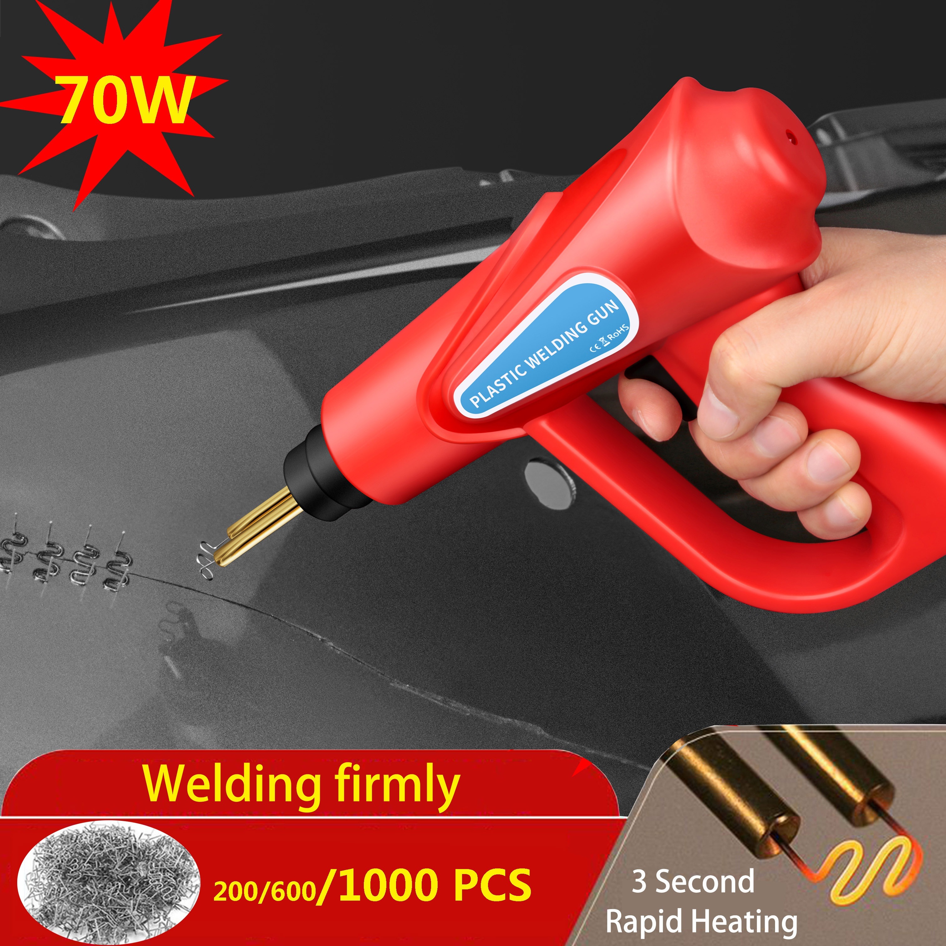 Us Plug 110v Hot Plastic Welding Machine Soldering Iron Heat - Temu