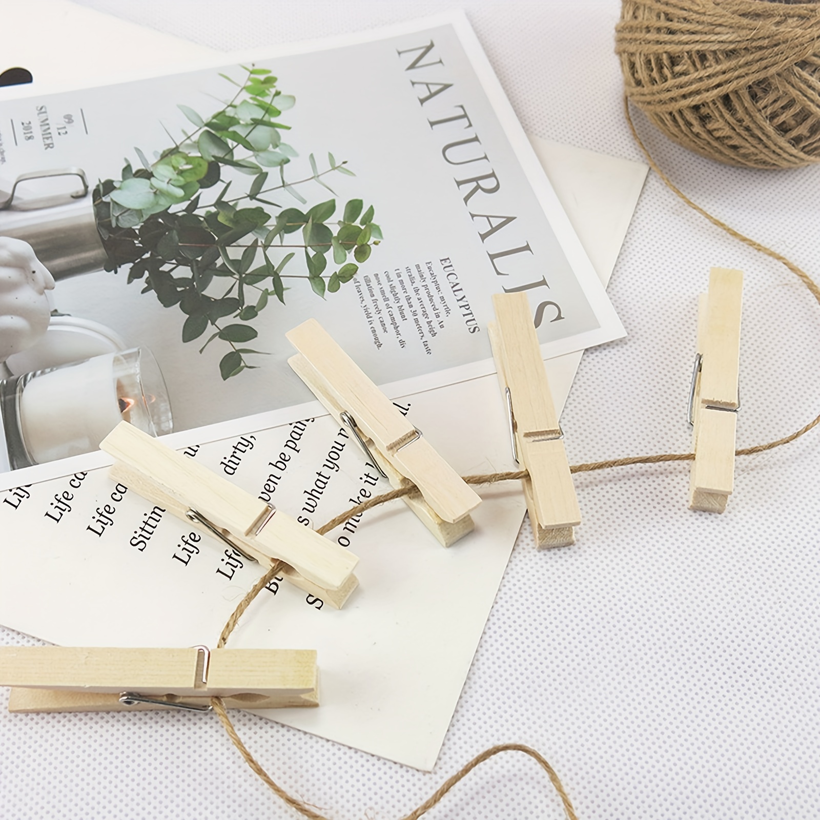 Wooden Clips, Photo Clips, Small Wooden Clips, Storage Clips, Snack Clips,  Household Clothespins, Clothes Pins For Crafts, Photos, Diy Wedding Party  Wooden Clip - Temu