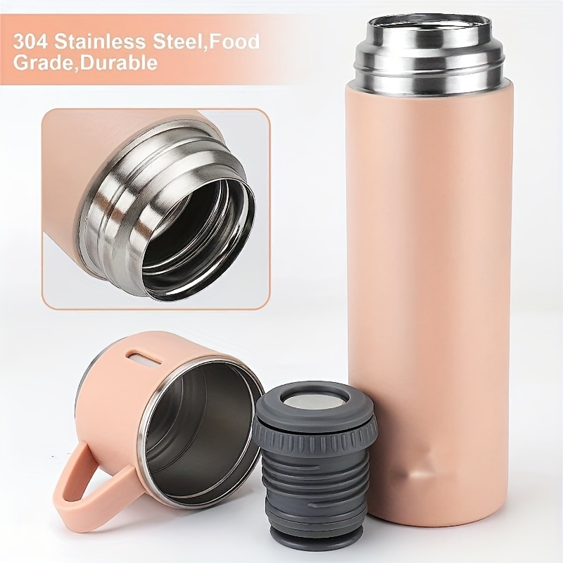 1Pc Portable Pocket Thermos Cup Stainless Steel Mini Outdoor Camping Water  Bottle Insulated Thermos Flask Water Tea Coffee Cup, Travel Thermos Cup