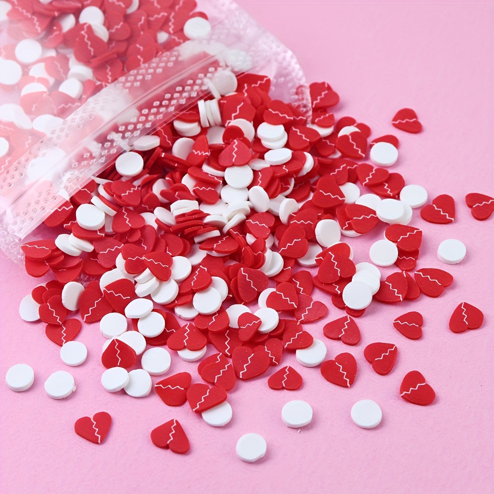 Mix Love Letter Polymer Clay Sprinkles, Valentines Heart Themed Sprink –  Kawaiicraftdiy