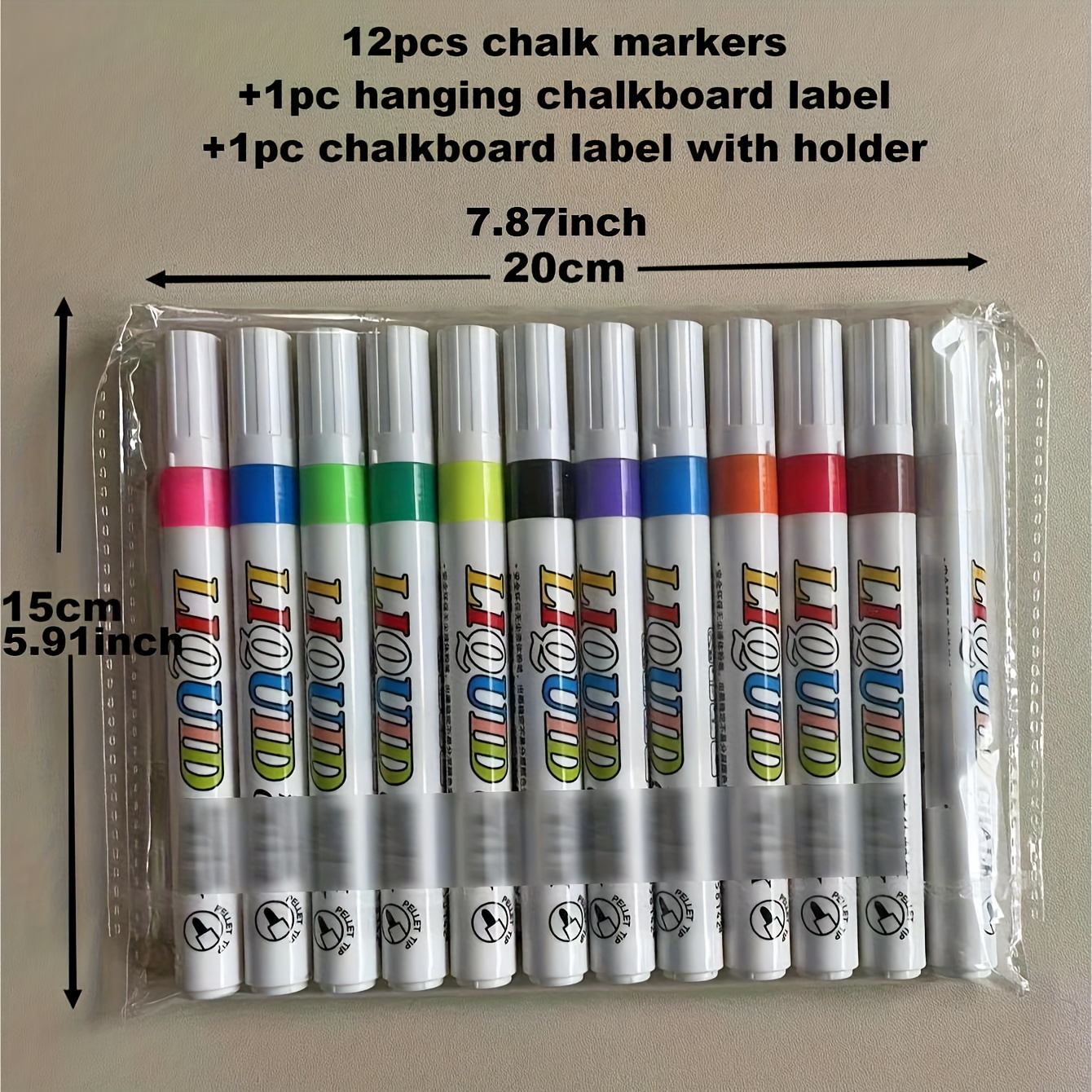 White Chalk Pens For Window Blackboard Washable Chalk Pen - Temu