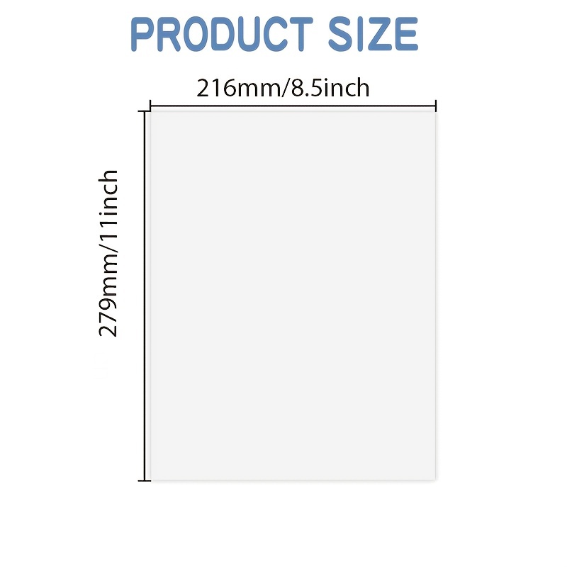  Papel adhesivo de vinil de alta calidad para imprimir, 50 hojas  de papel blanco mate, impermeable, para impresora de inyección de tinta,  tamaño estándar de 8.5 x 11.0 pulgadas. : Productos de Oficina