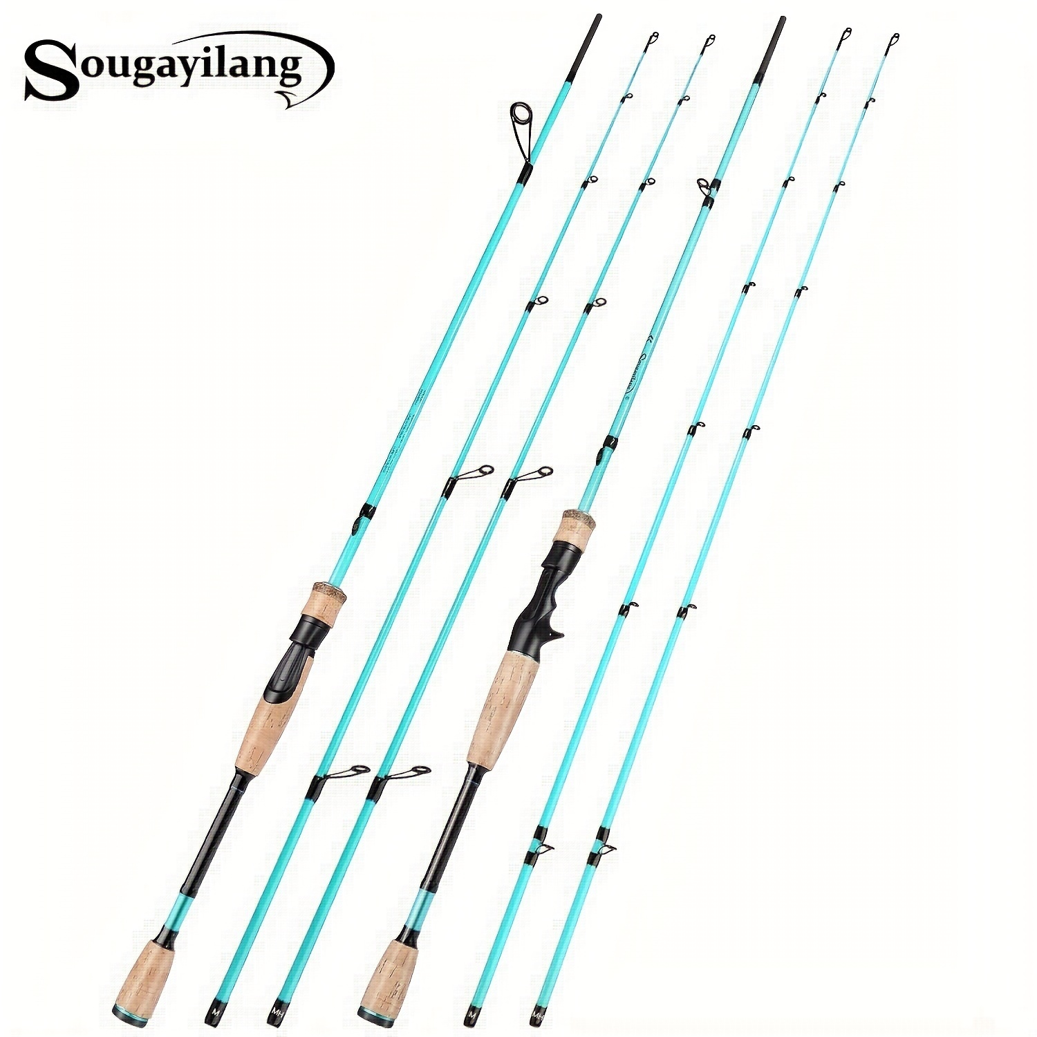 Sougayilang Ultralight Fishing Rod Cork Handle 2 Sections M - Temu