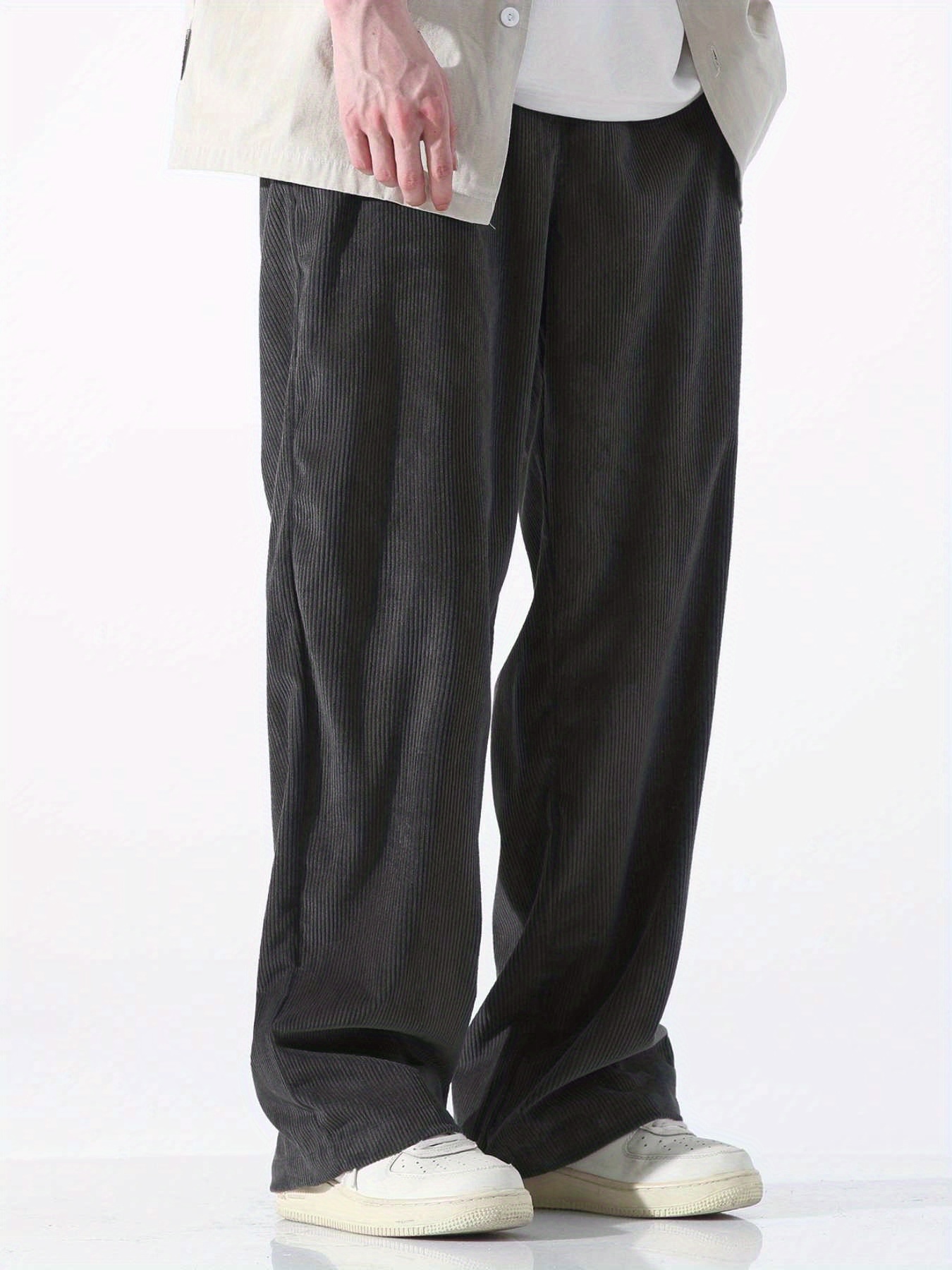 Straight Leg Mens Corduroy Pants | Japanese Corduroy Trousers Men - Men's  Baggy - Aliexpress