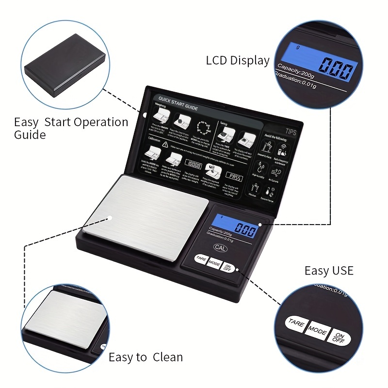 Goxawee Accurate Digital Pocket Scale, Electronic Mini Scale Gram