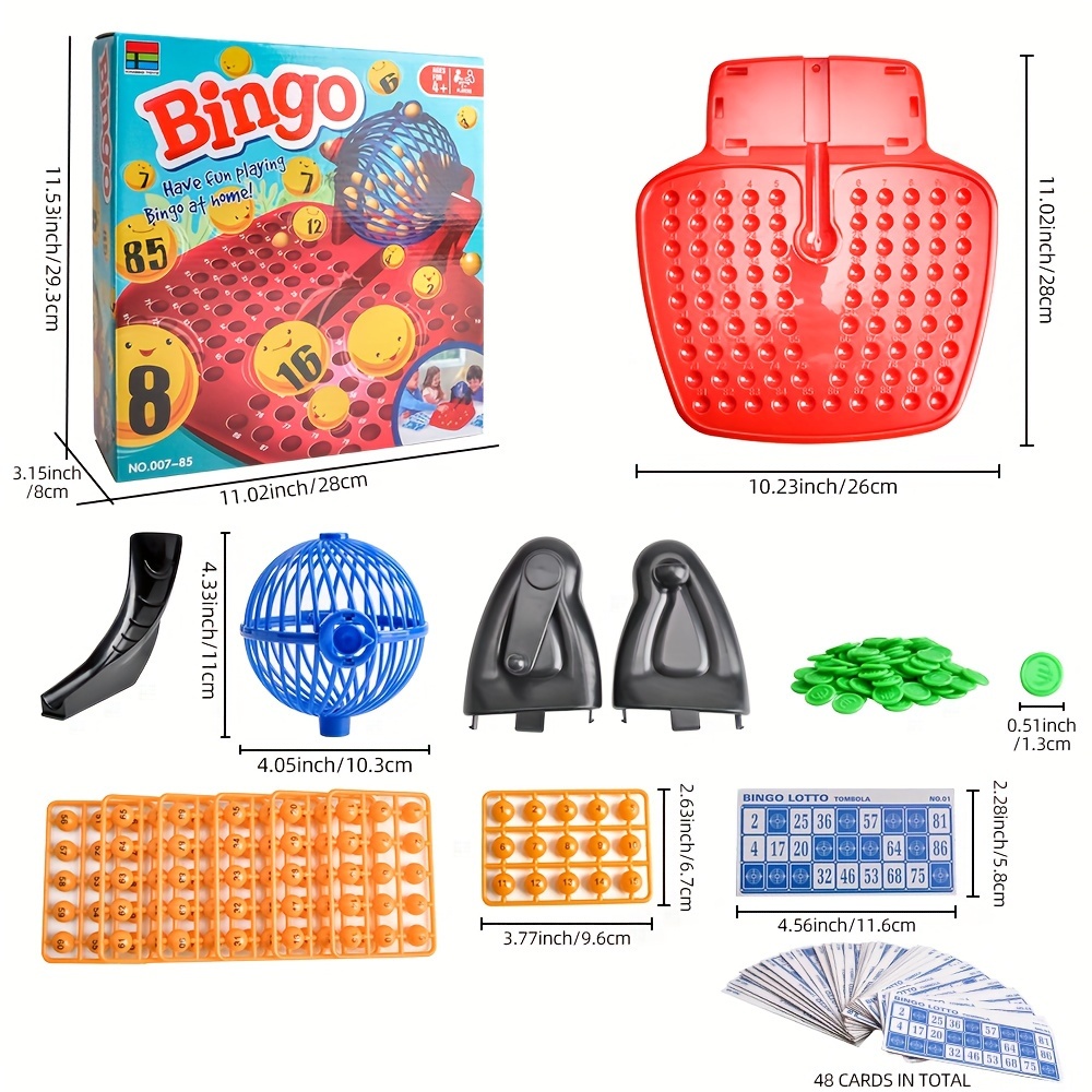 Juego de bingo infantil Toia con 48 cartas, 12140