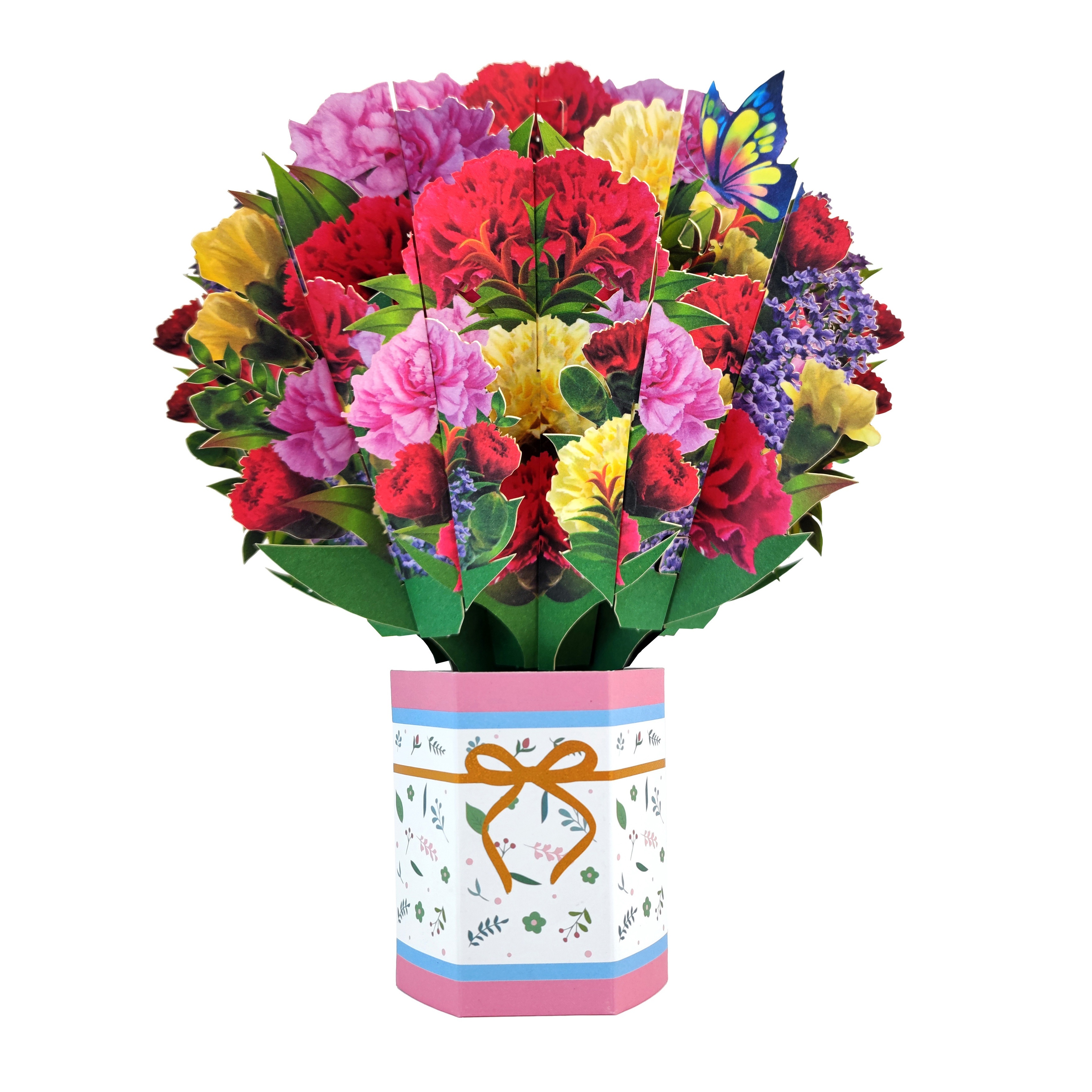 Miniature Flowers Bouquet Pop Up Card - Birthday Mother's