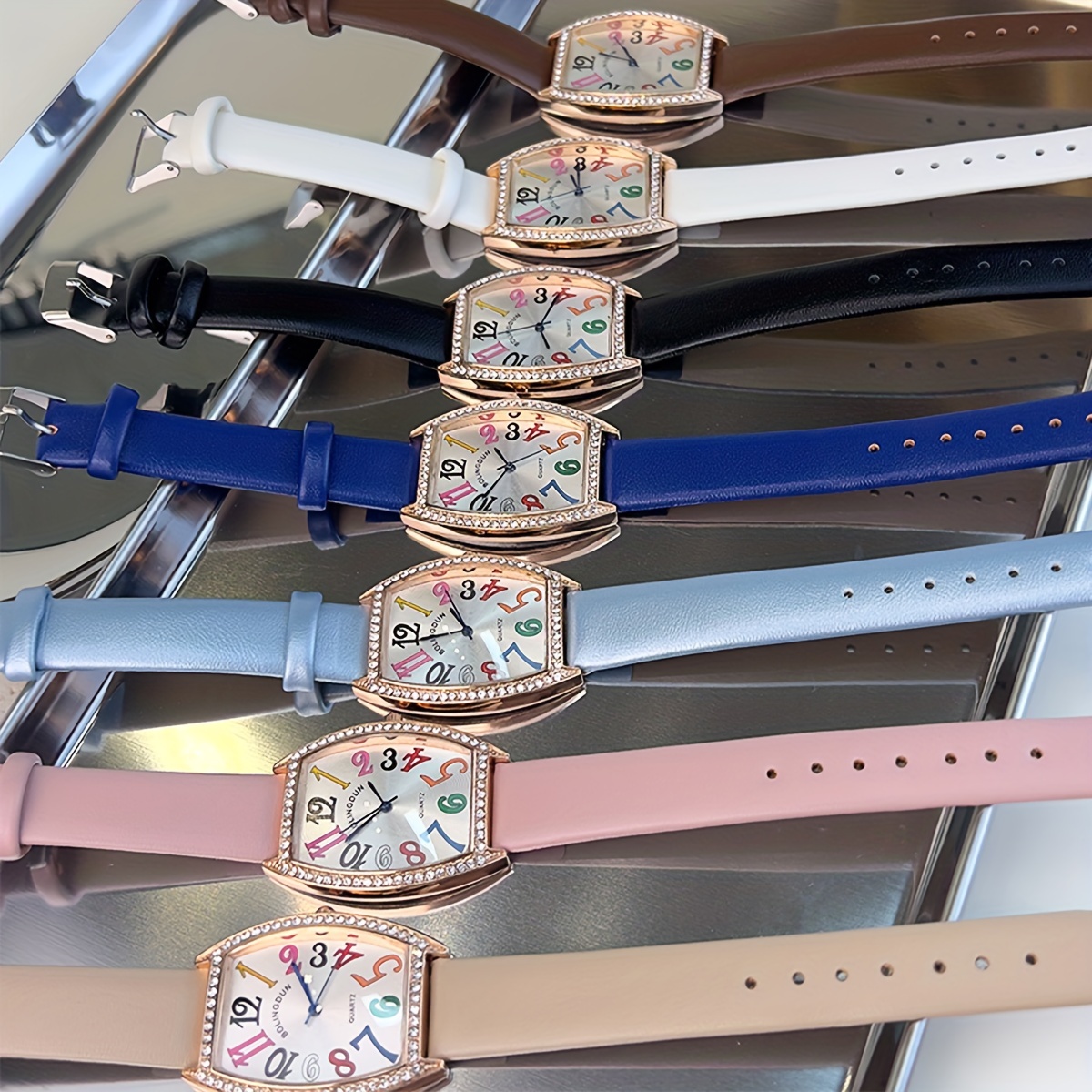 Pink Monogram Luxury Watch Band