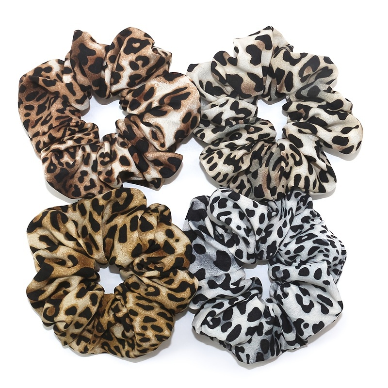 Leopard Print Scrunchie - Temu