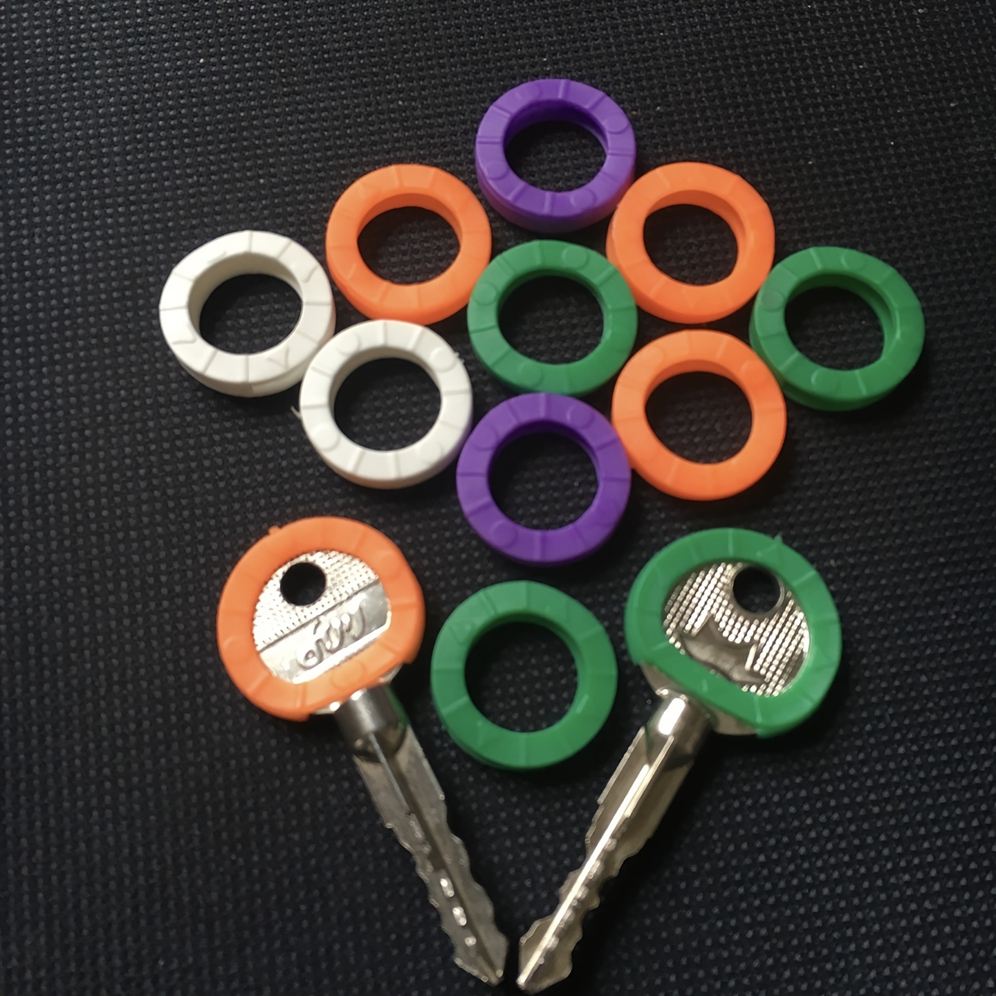 32 Packs Schlüsselkappen tag set In 8 Verschiedenen Farben - Temu