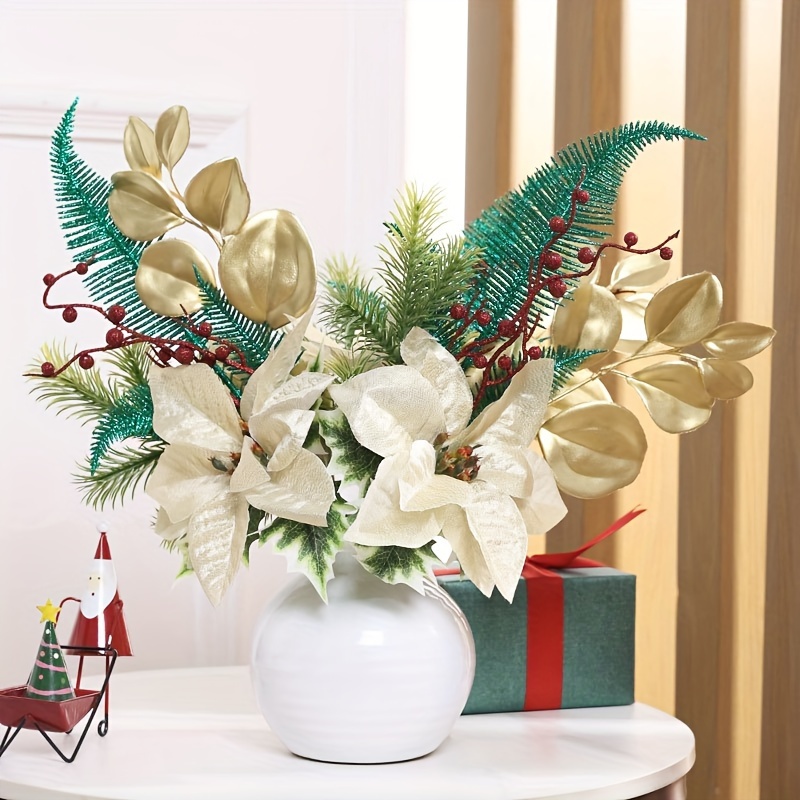 Artificial Christmas Bouquet Cute Christmas Festive Small - Temu