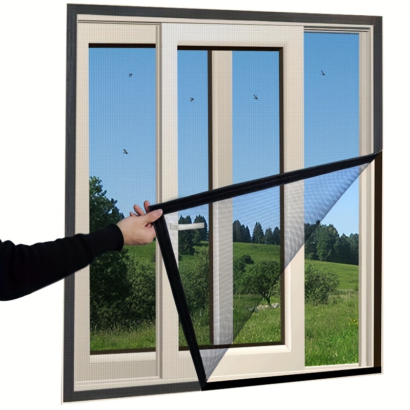 Verstellbarer, magnetischer Fensterschutz zum Selbermachen, passend für  max. 177,8 x 127 cm für jede kleinere Größe, mit starkem, reißfestem