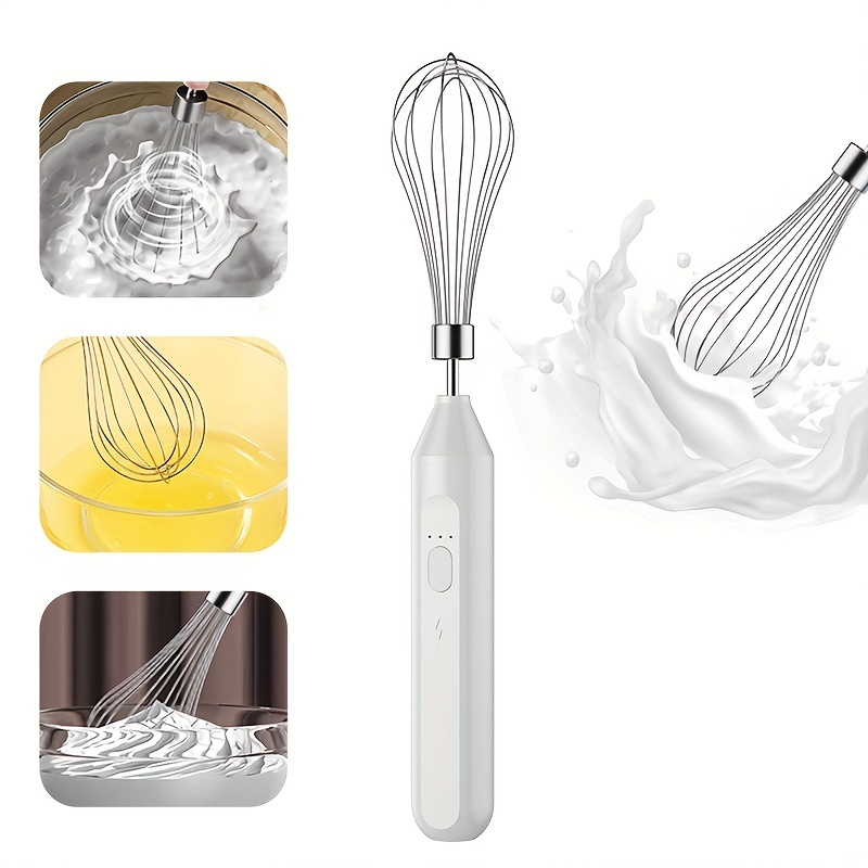 Egg Beater Cake Cream Baking Automatic Blender Handheld Coffee Bubbler Cow  Grandma Bubbler Household Wireless Electric Milk Frother - Temu