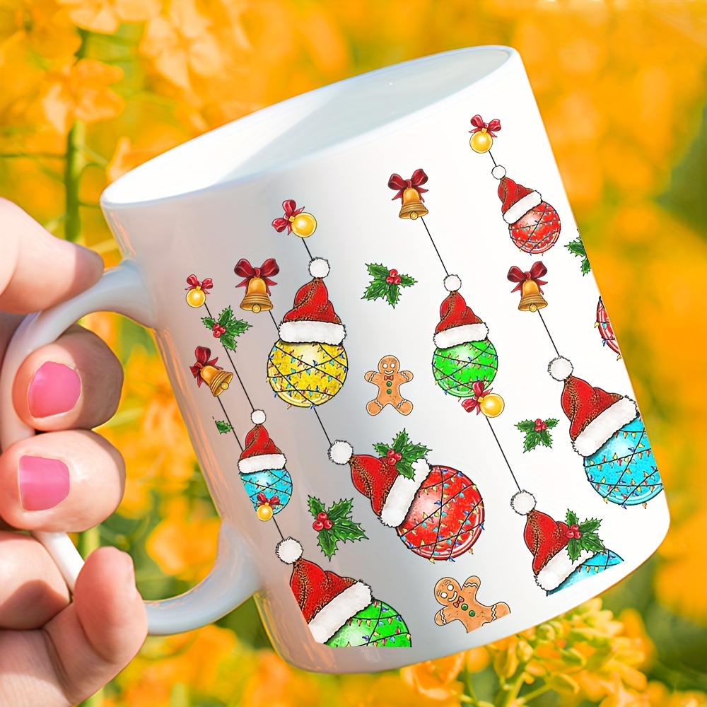 Mugs, Coffee Mug, Christmas Coffee Mug, Christmas Lights Coffee Mug,  Holiday Coffee Mug, Christmas Lights Mug, , Cute Christmas Gift, 