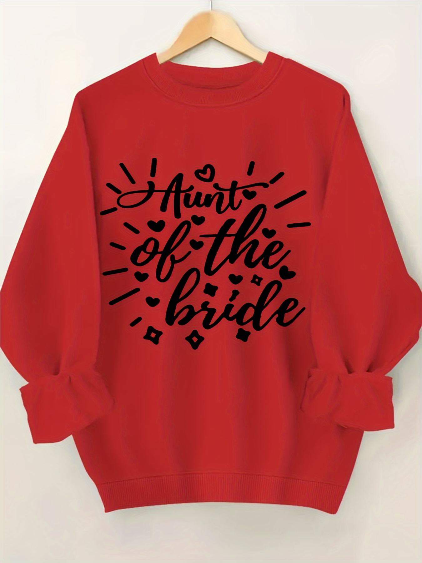 Letter Print Sweatshirt Plus Size Casual Long Sleeve Crew Temu New Zealand