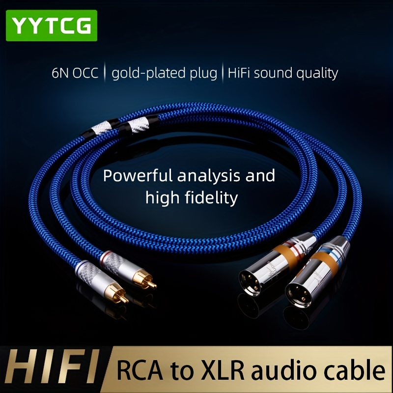 Audio Rca Cable 2rca Male To Xlr 3 Pin Male Cannon Amplifier Mixing Plug Av Cable  Xlr To Dual Rca C