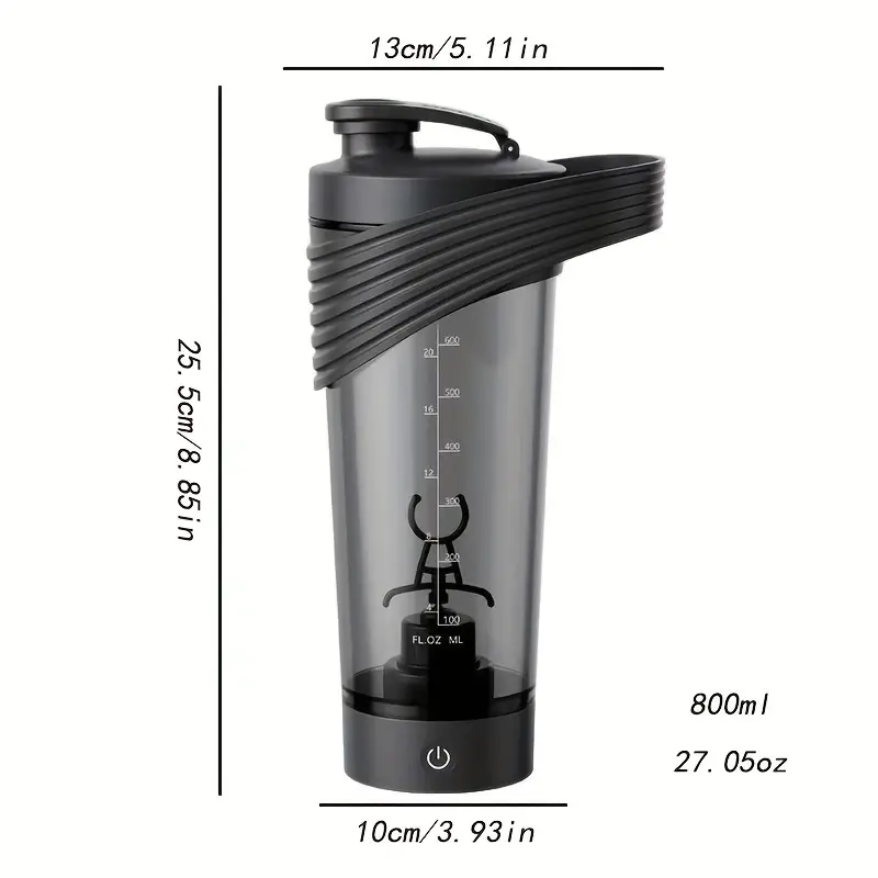 1pc Electric Shaker Bottle 24oz No Blending Ball Or Whisk Portable Pre  Workout Whey Protein Drink Shaker Cup Mixes Cocktails Smoothies Shakes  Dishwasher Safe Summer Winter Drinkware Home Kitchen Items - Home