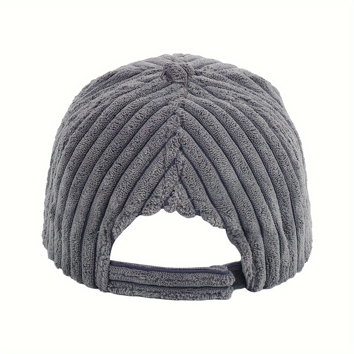 1pc Cappello A Visiera A Becco Anatra A Righe Spesse Unisex Aggiunta  Flanella Cappello Baseball In Corduroy - Gioielli E Accessori - Temu Italy