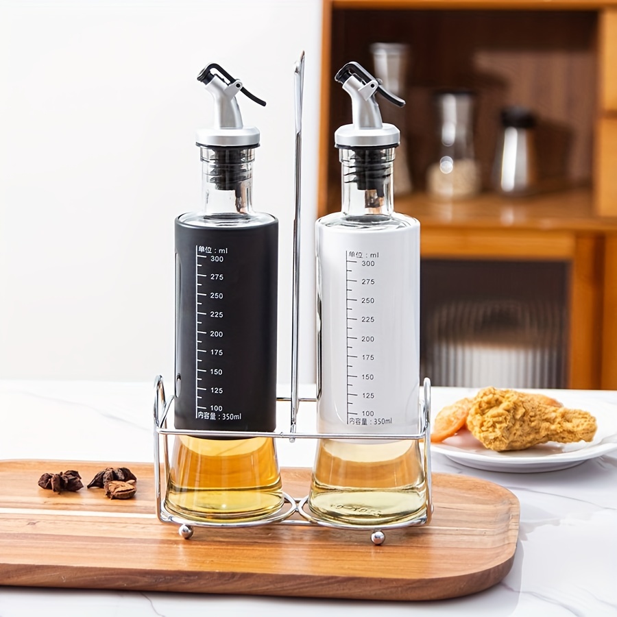 Glass Olive Oil Bottles Vinegar Dispenser Set With Drip - Temu