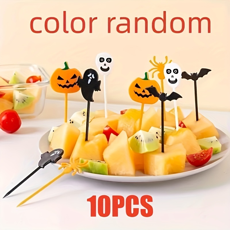 Mini Plastic Fruit Fork, Cute Food Fork For Cake Dessert Fruit