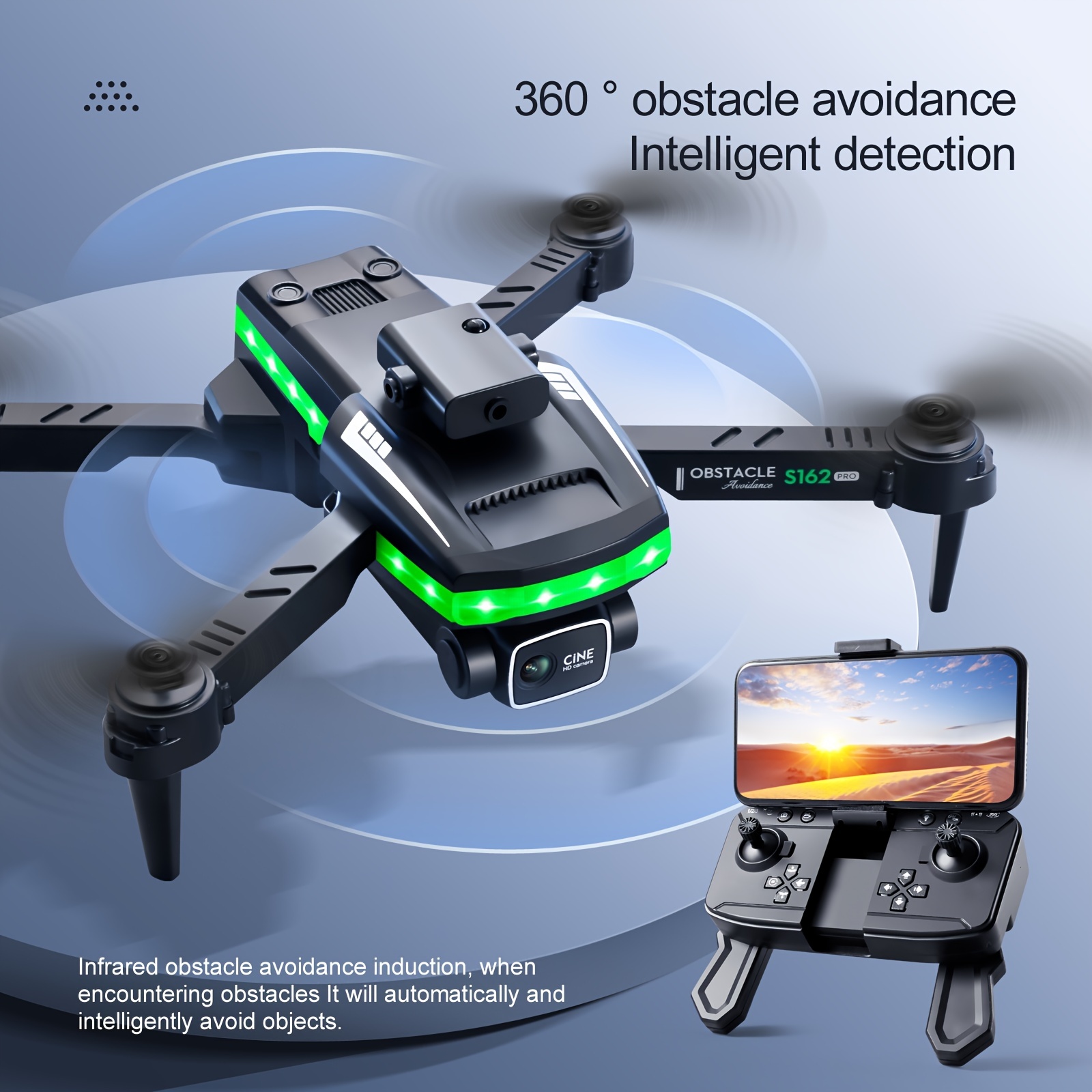  Mini drones súper pequeños con cámara para adultos, drones 4K  para niños principiantes, juguete cuadricóptero con aplicación de video  FPV, retención de altitud, modo sin cabeza, vuelo de trayectoria (1 batería