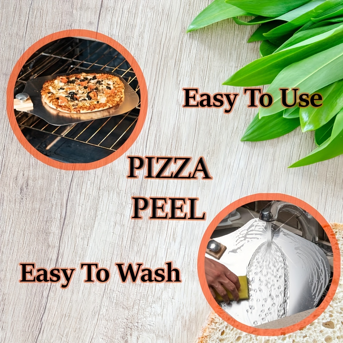 1pc Sliding Pizza Peel Pizza Smart Slider With Handle Pizza Spatula Paddle  For Indoor & Outdoor Accessory For Pizza Ovens