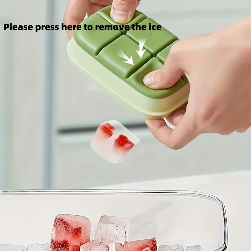 Mini Flexible Bottom Ice Tray Ice Cube Mold Household - Temu