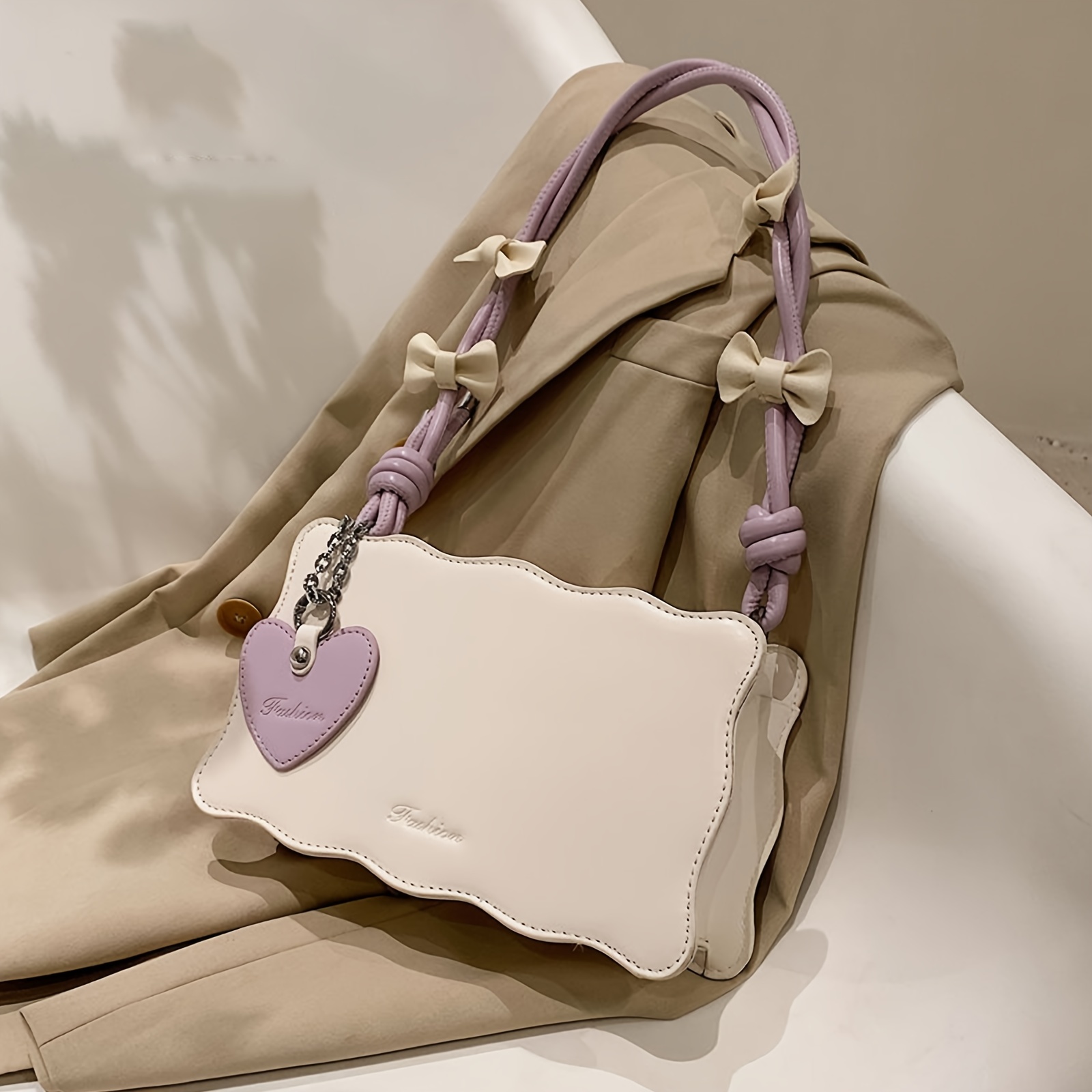 Girly Heart Square Shoulder Bag