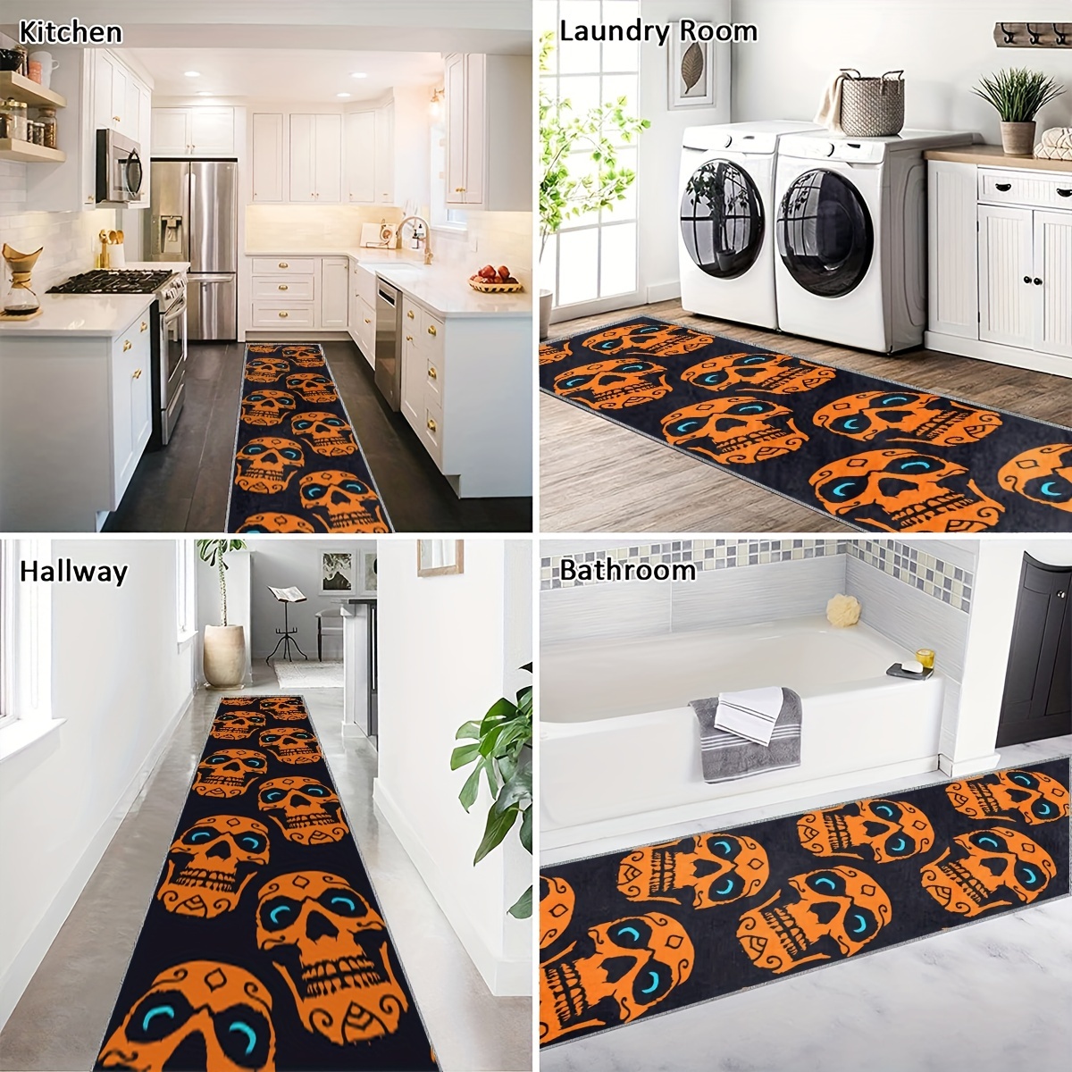 2'X10' Runner Rug Soft Non Slip Machine Washable