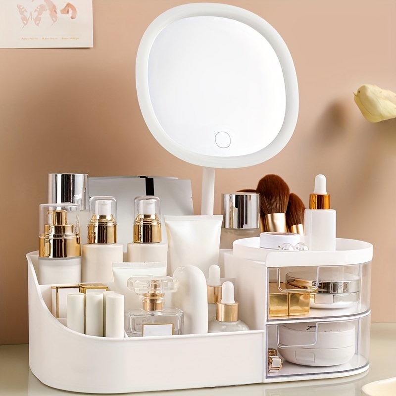 Buy Makeup Organizer with Mirror and Handle