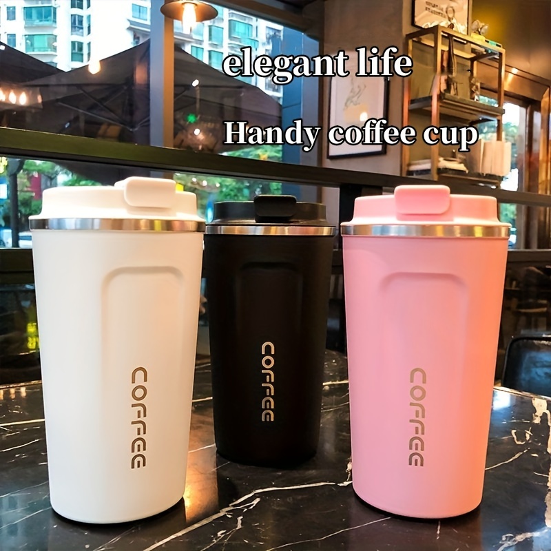 400ml Coffee Mug Portable Cute Portable Drinking Cup Stainless Steel Couple  Cup Exquisite Coffee Cup Stainless Steel Cold Cup - AliExpress