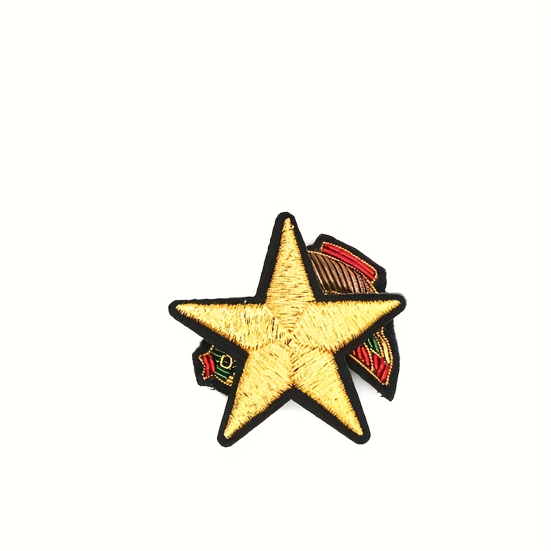 Large Star Patch Embroidered Patches Iron On Adhesive - Temu