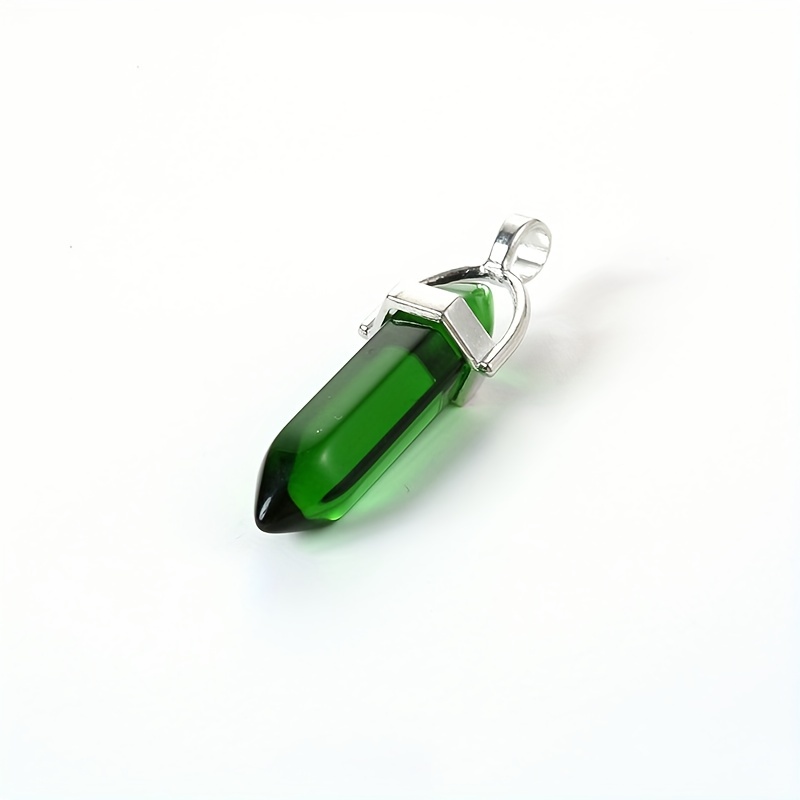 Double Pointed Hexagonal Column Pendant for Necklace