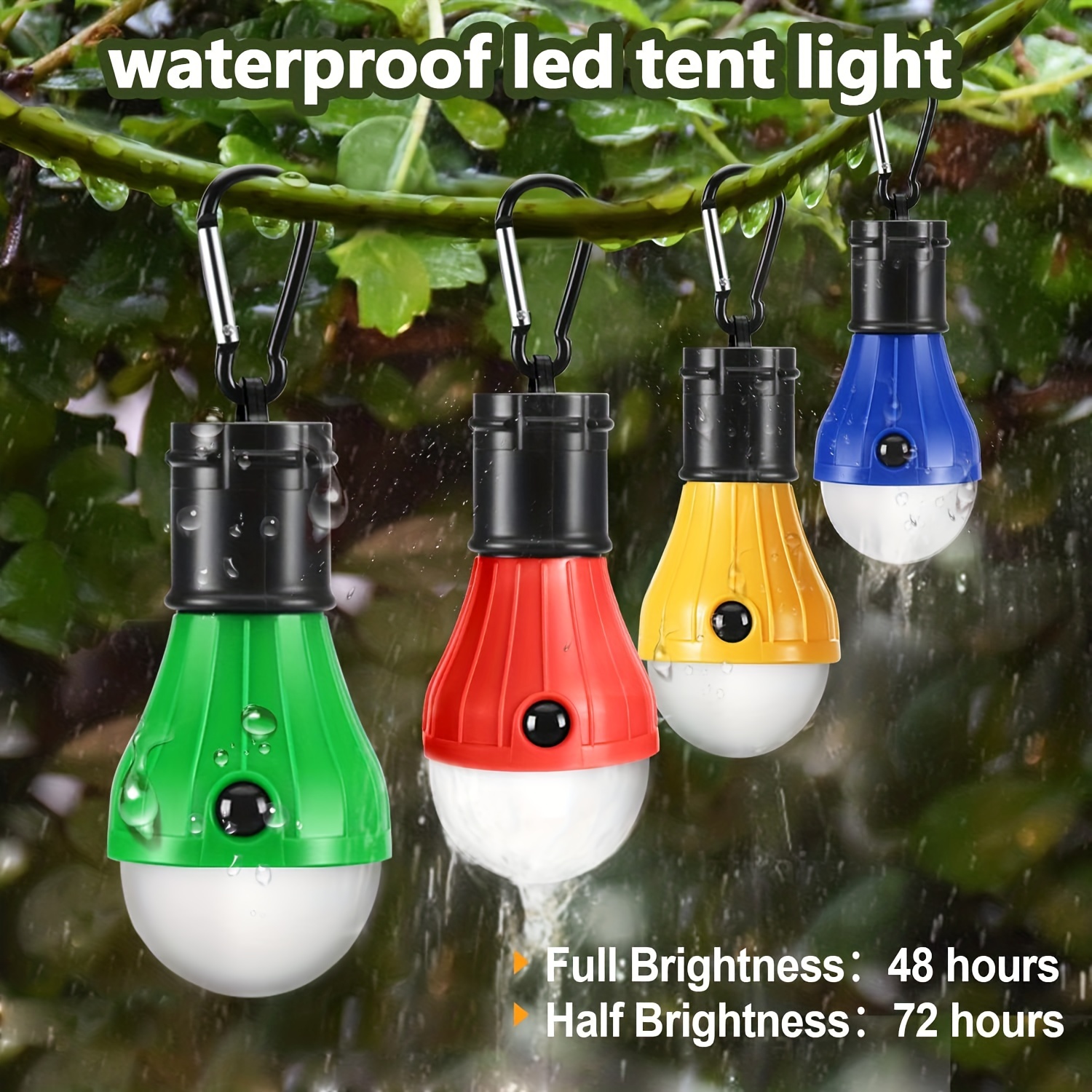 Camping Lights, 3 Lighting Modes, Portable Battery Operated Emergency Led  Tent Light For Camping Hiking Fishing - Temu