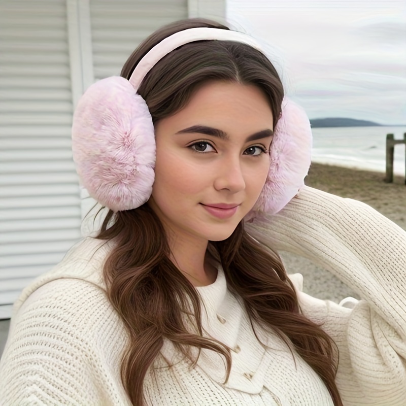 Fleece Ear Warmers Women Winter Headband Ear Muffs Ear - Temu