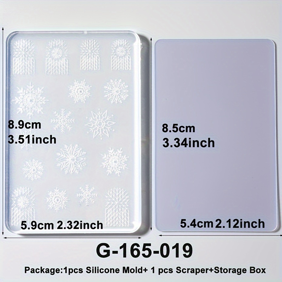 3D Snowflakes Clear Silicone Mold