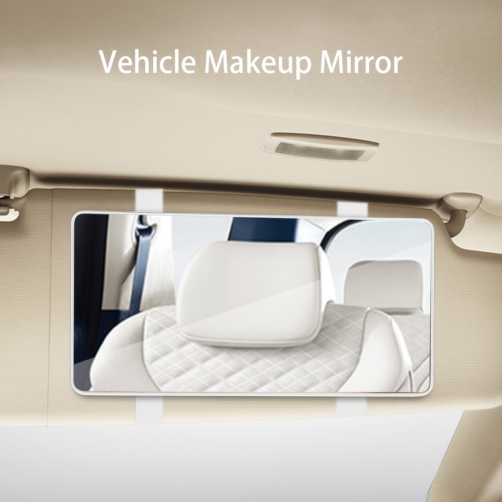 Auto Sonnenblende Spiegel mit LED-Lichtern, Make-up Sonnenschutz  Kosmetikspiegel Auto Schminkspiegel mit Touchscreen für verschiedene Auto  LKW Auto A