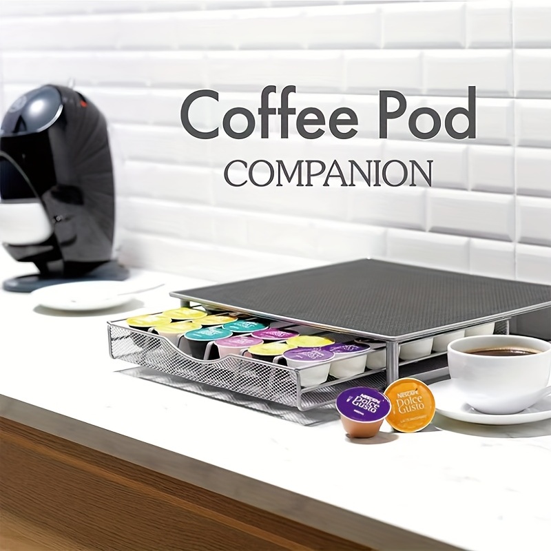 Coffee Capsule Storage Drawer Compatible With Dolce Gusto - Temu