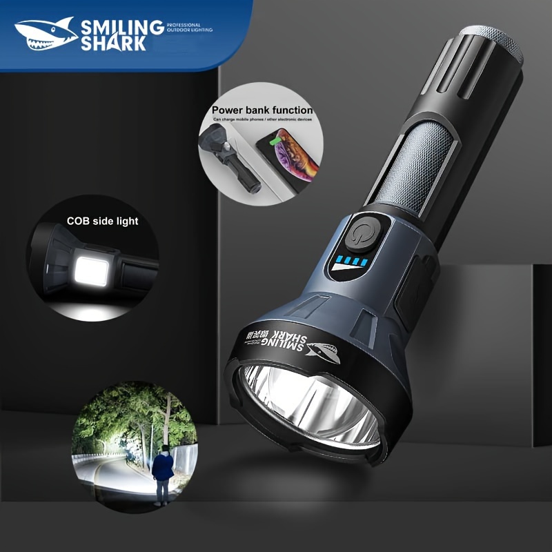 Smiling Shark Personal USB Flashlight - Super Brights, gut Rugged and Q3R6