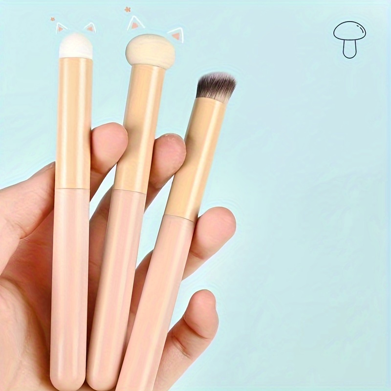 Under Eye Concealer Brush Mini Angled Flat Top Kabuki Nose - Temu