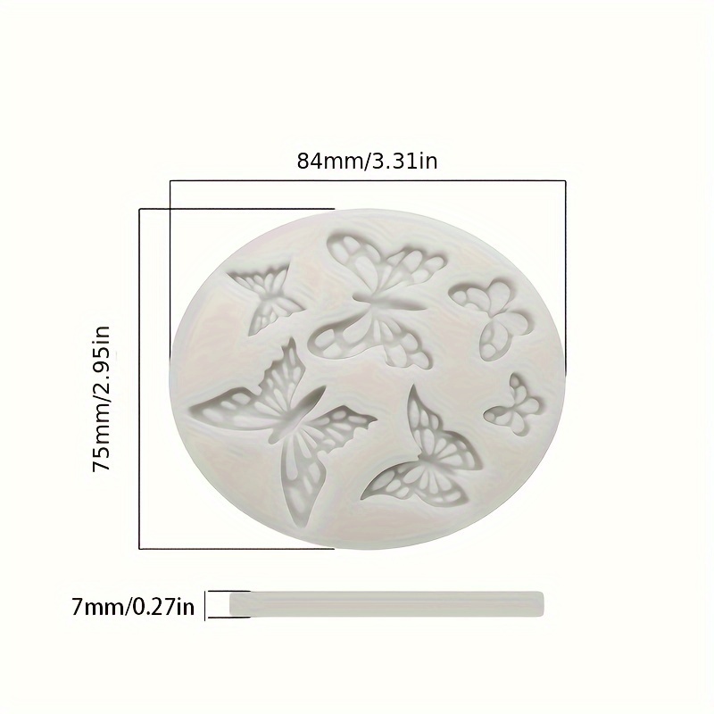 Large Medium And Small Butterfly Shaped Silicone Mold - Temu