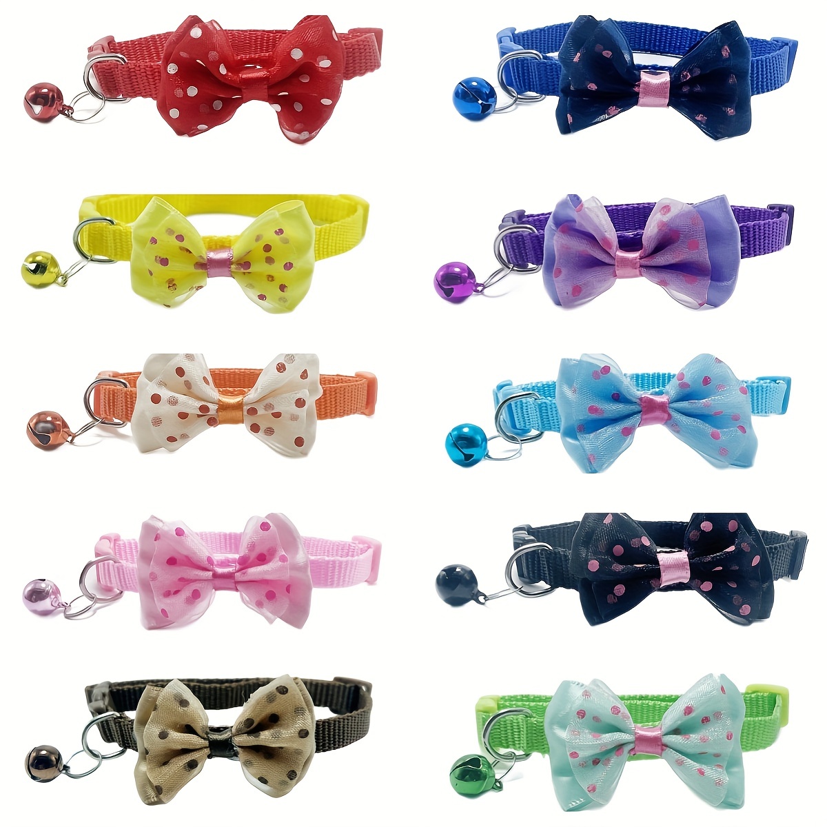 GiGi Bow Tie Dog Collar And Leash Set