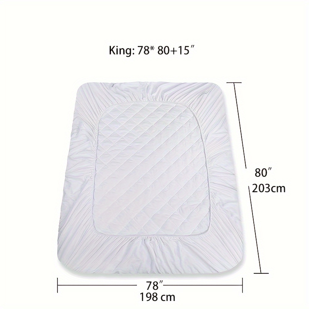 Protector de colchón de látex impermeable, Sábana ajustable transpirable,  Funda de colchón, amigable con la piel, 150x200, 160x200, 200x200 -  AliExpress