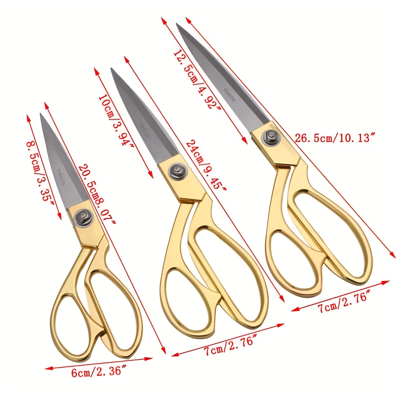 One Pair Of Professional Sewing Scissors Stainless Steel - Temu