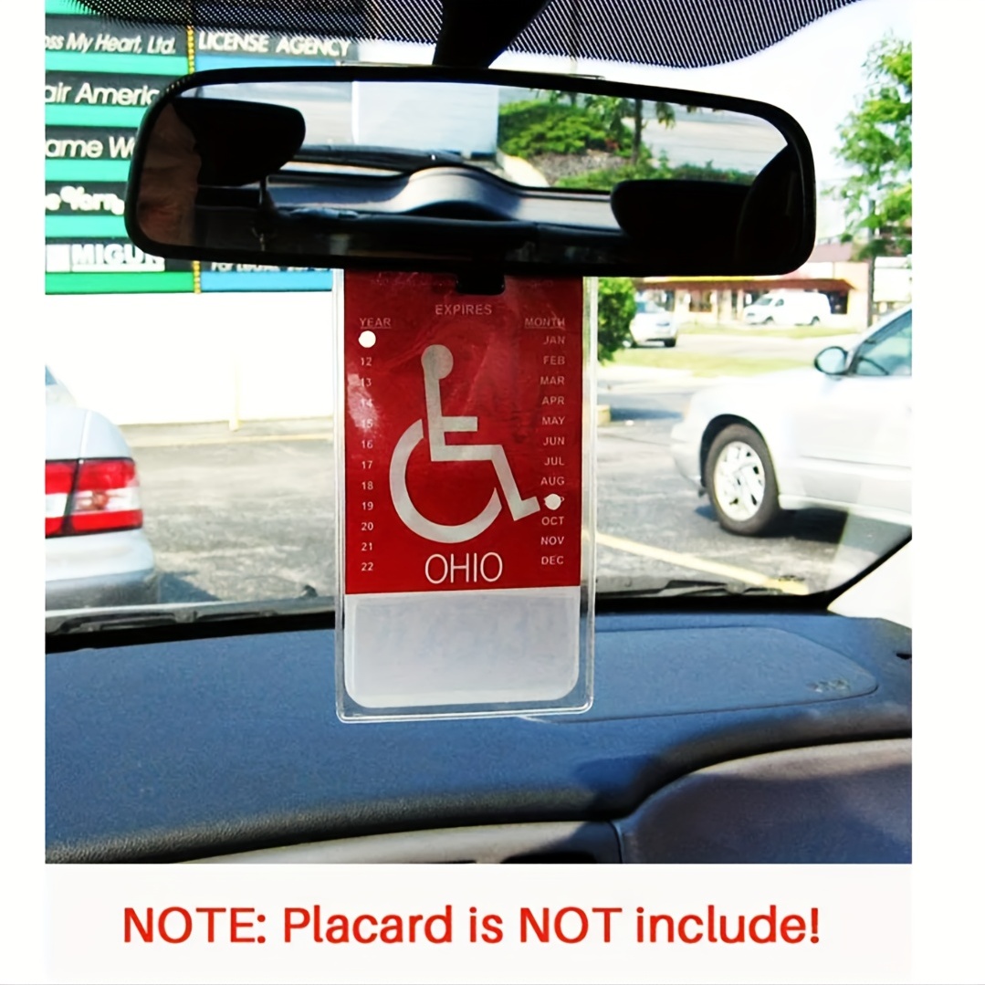 1 paquet de support de plaque de stationnement pour handicapés, couverture  de support de protection de plaque de permis de stationnement pour  handicapés Ultra Transparent 