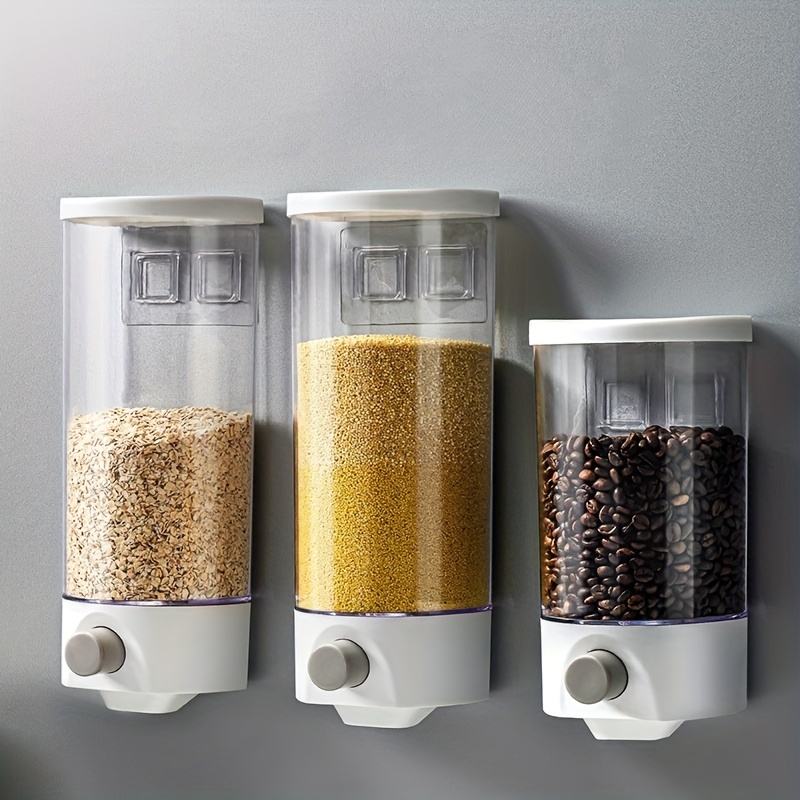 Cereal Container, Plastic Food Dispenser For Grain Cereal Flour, Airtight Food  Storage Box, Rice Container, Sealed Tank, Home Kitchen Supplies - Temu