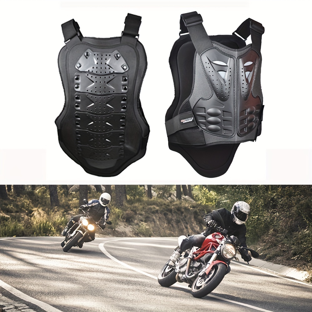  Chaqueta de motociclista para hombre, con protecciones CE, para  motos de carreras, impermeable, para todo el año (negro, talla L) :  Automotriz