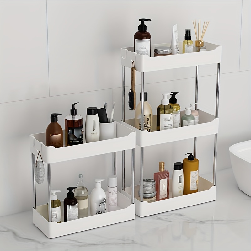 Storage Bathroom Shelf Organizer Rack Multi-purpose Bath Collection Baskets  for Bathroom Kitchen Countertop and Cabinet - AliExpress