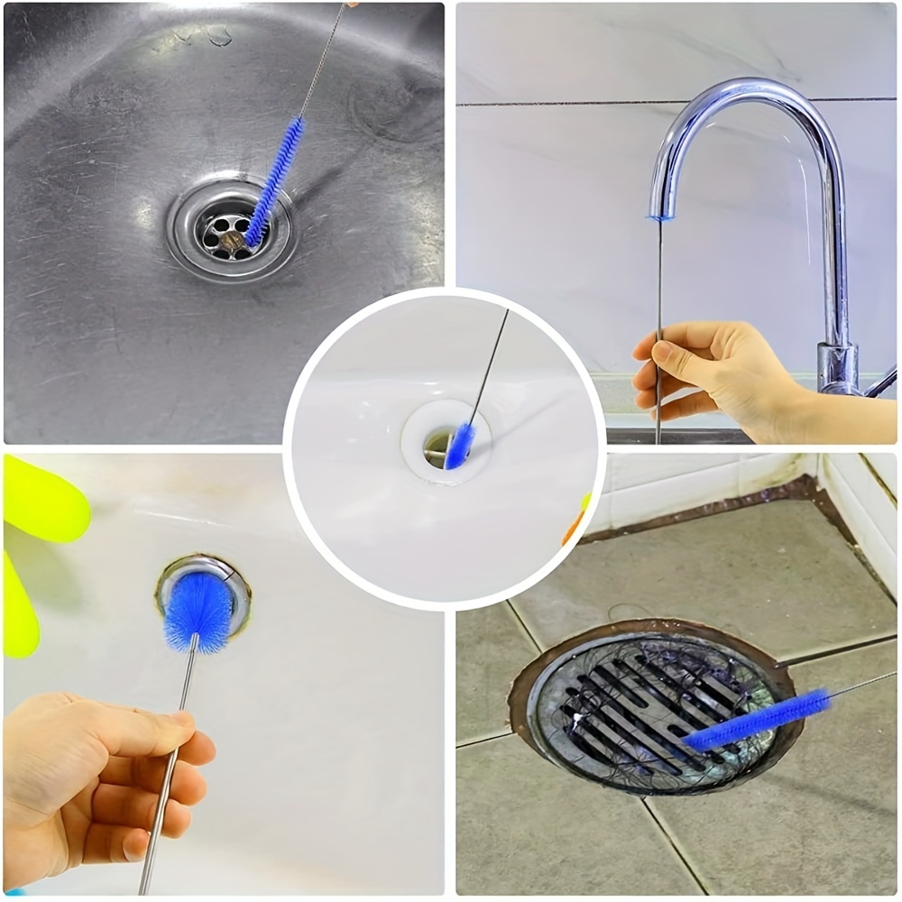 Bendable Pipe Cleaner Sink Hair Stoppers Tool Kitchen Spring Pipe